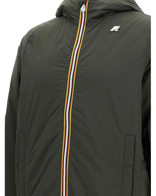 K-Way Green Jack Bomber Jacket for men