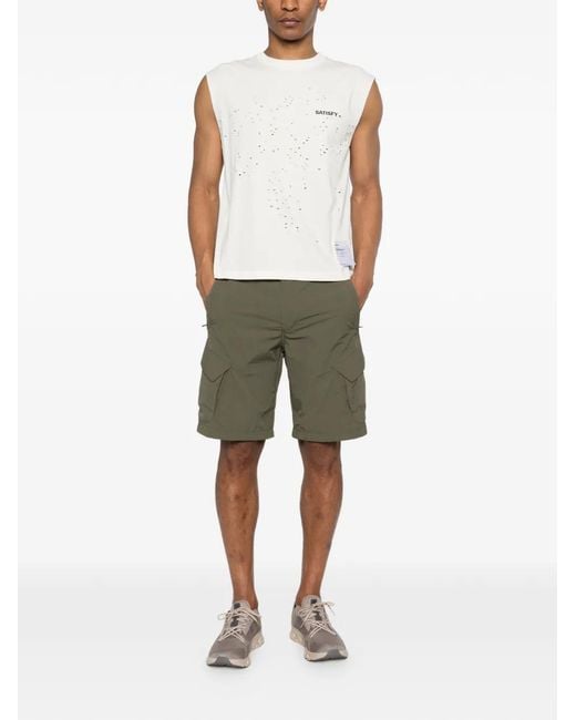 JG1 Green Multiple-Pocket Shorts for men