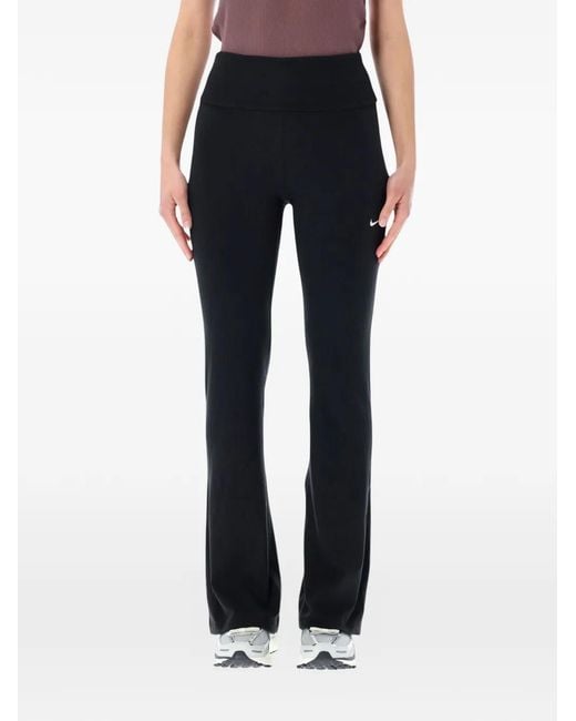 Nike Flared Legging Met Logodetail in het Blue