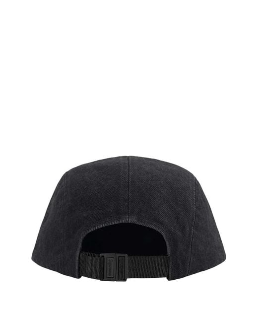 Supreme Black Denim Camp Cap