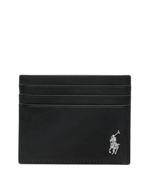 Polo Ralph Lauren Black Polo Pony Card Holder for men