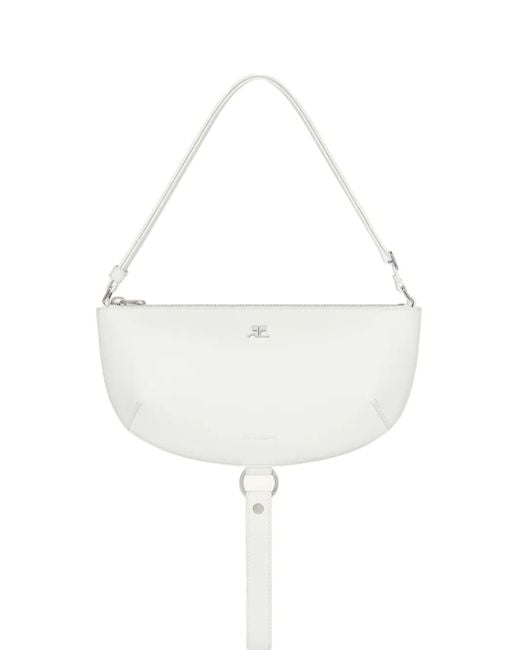Borsa A Spalla Holy Eclipse di Courreges in White