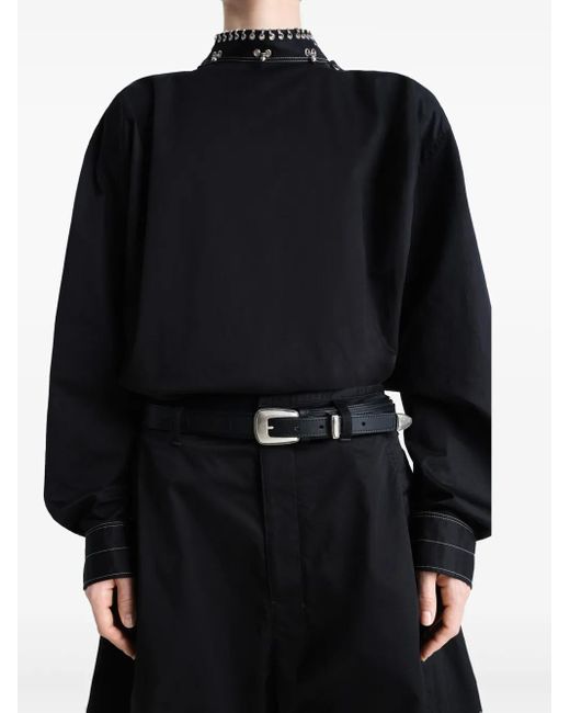 Lemaire デコラティブ ブラウス Black