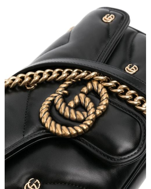 Gucci Gg Marmont Kleine Schoudertas in het Black