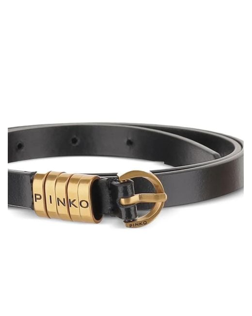 Pinko White Belt With Lettering Logo