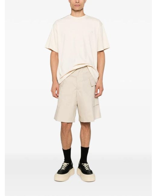 Rhun White Logo-Patch T-Shirt for men