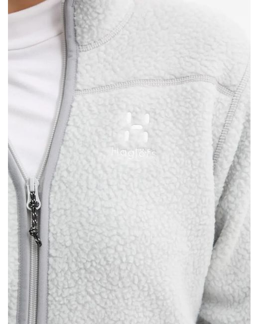 Haglöfs Mossa Pile Jack Met Fleece-Textuur in het Gray