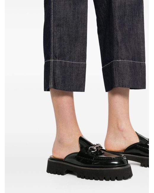 Max Mara Black Tapered-leg Jeans