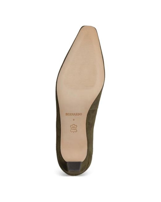 Bernardo Green Chiara Square-Toe Pumps