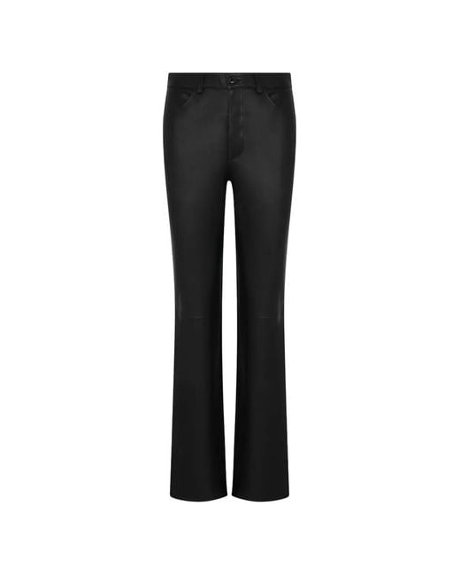 SPRWMN Black Button-Fastening Trousers