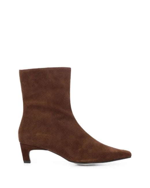 Alohas Brown Suede Ankle Boots