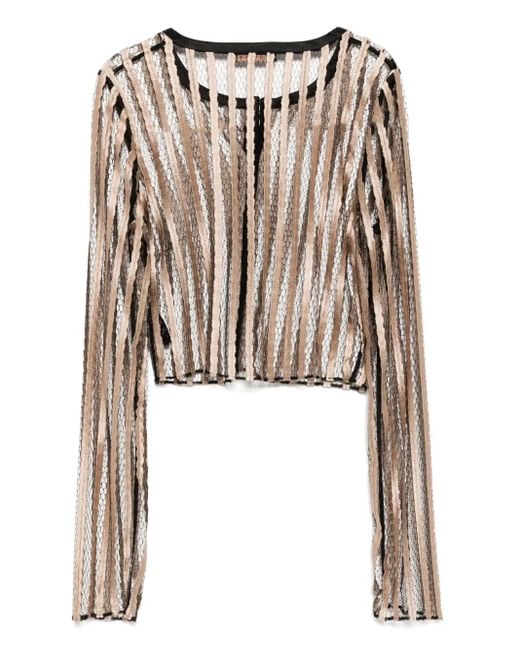 Kiki de Montparnasse Brown Rayee Top