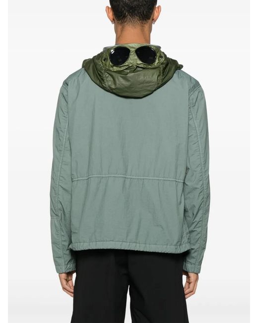C P Company Green Goggle Jacket for men