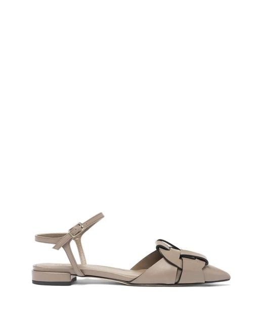 Scarosso Brown Amanda Woven Pointed-Toe Pumps