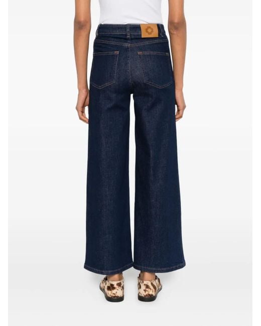 Maje Blue Stretch-Cotton Jeans