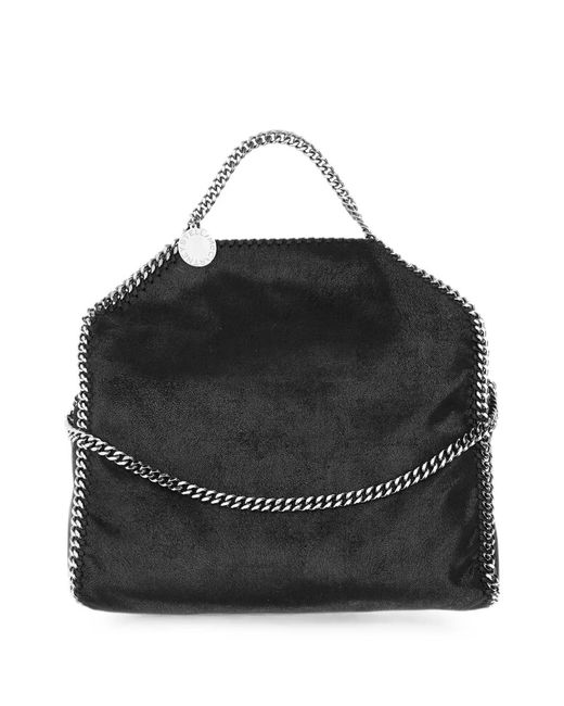 Stella McCartney Black Falabella Chain-Trim Shoulder Bag