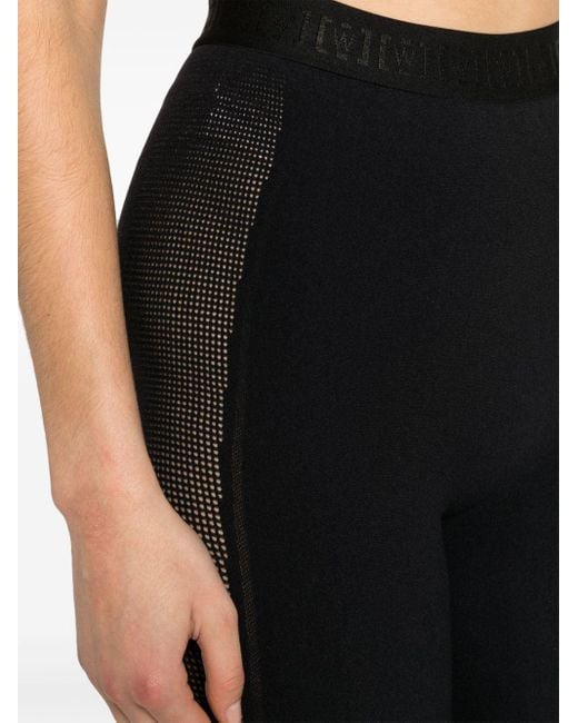 Wolford Black Grid Net leggings