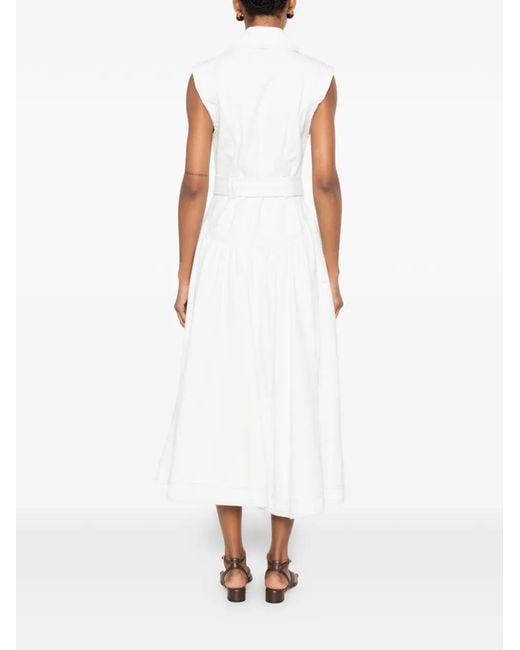 Aje. White Liliana Denim Dress