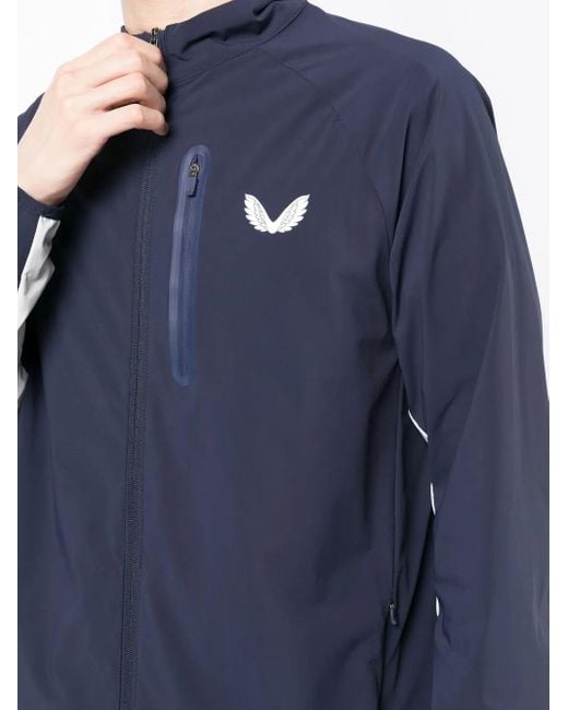 Castore Blue Logo-Print Lightweight Jacket for men