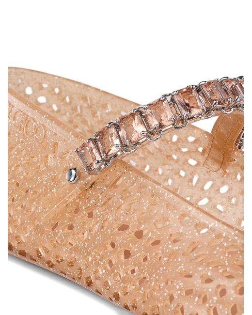 Jimmy Choo Pink Jelly Ballet Flats