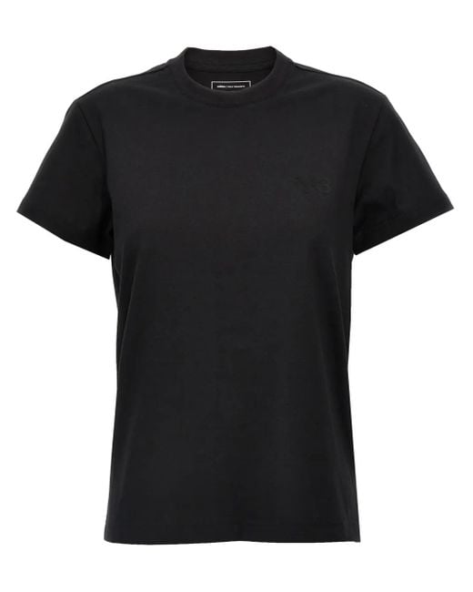 Y-3 Black Raised-Logo T-Shirt