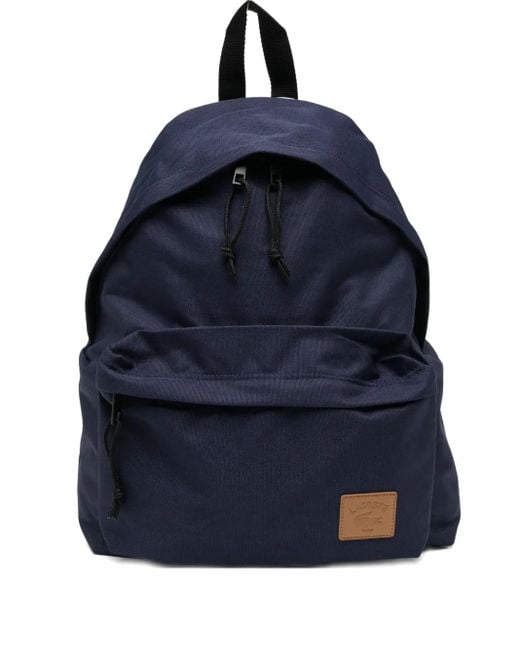 Lacoste Blue Logo-Patch Backpack for men