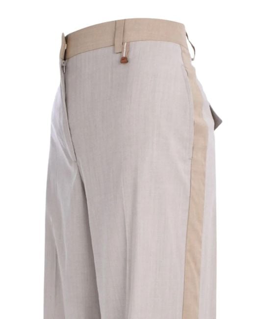 Lorena Antoniazzi Broek Met Zijstreep in het Gray