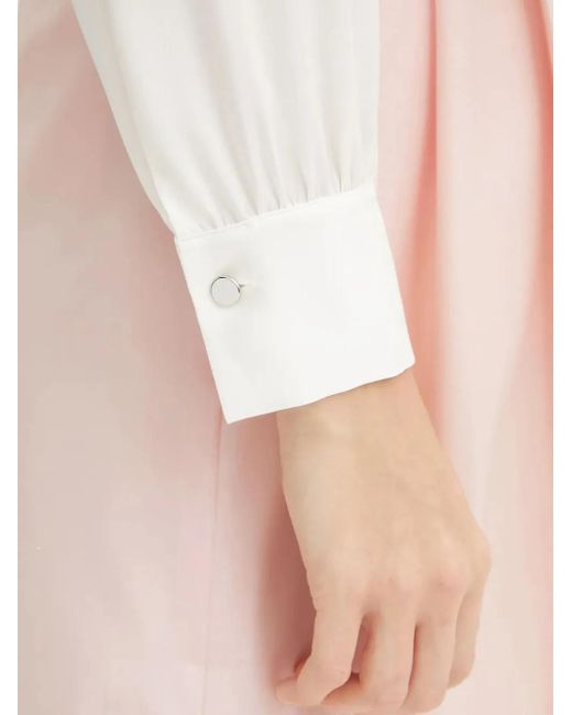 Blusa A Maniche Lunghe di Boss in White