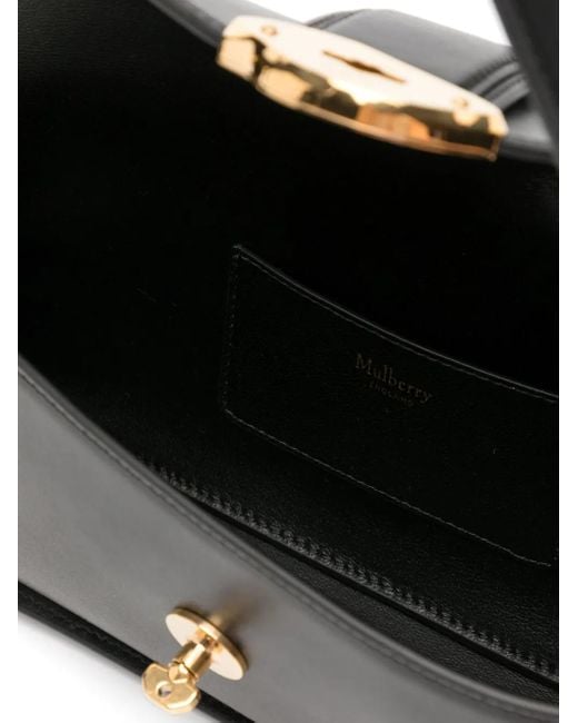 Mulberry Black Small Lana Leather Shoulder Bag