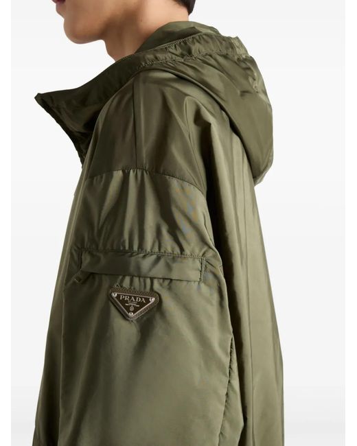 Prada Windjack Met Logo in het Green voor heren