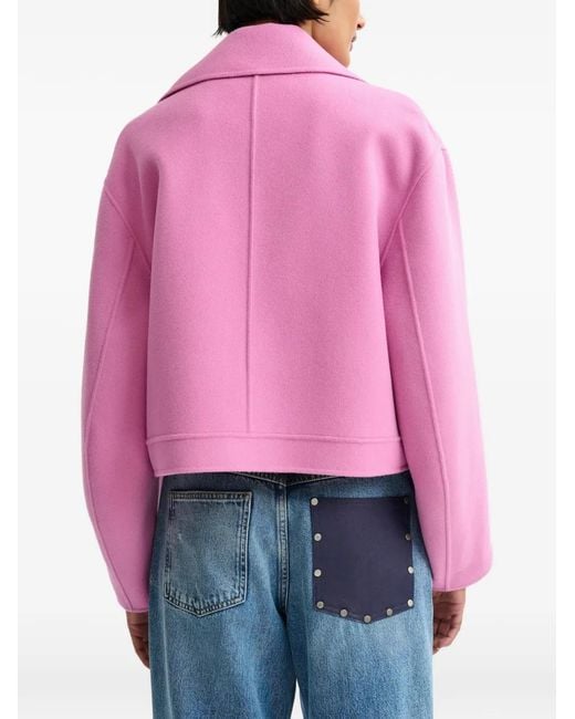 Essentiel Antwerp Pink Zip-Up Jacket