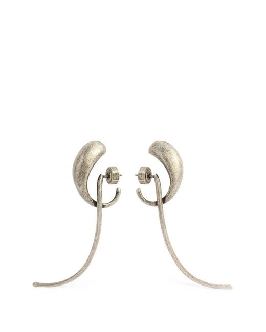 Khaite White Cyclone Earrings