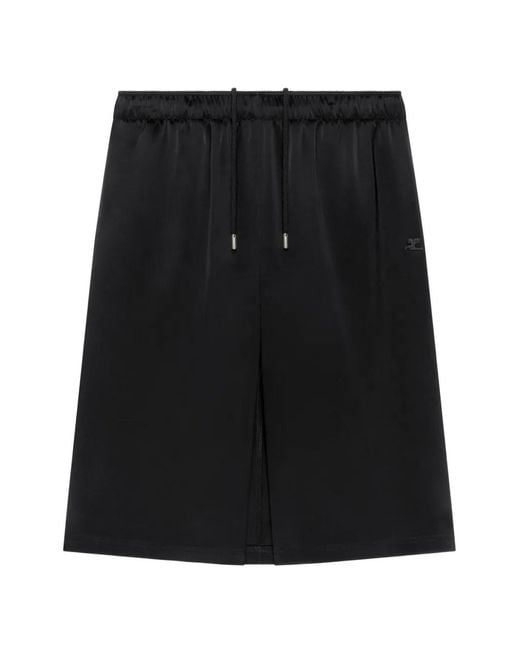 Bermudas Con Panel Posterior Courreges de color Black