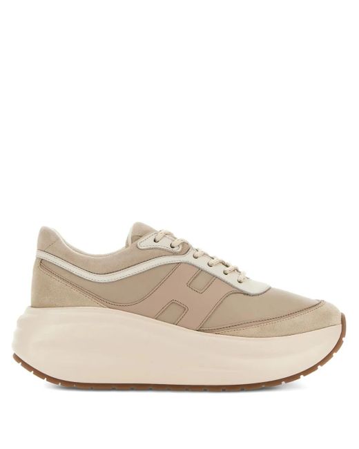 Hogan Natural H696 Leather Sneakers
