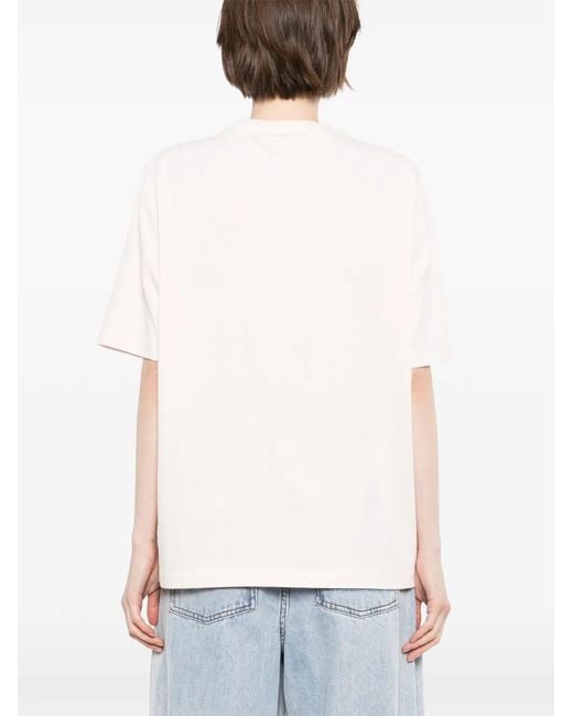 Maison Kitsuné Pink Baby Fox Patch T-Shirt