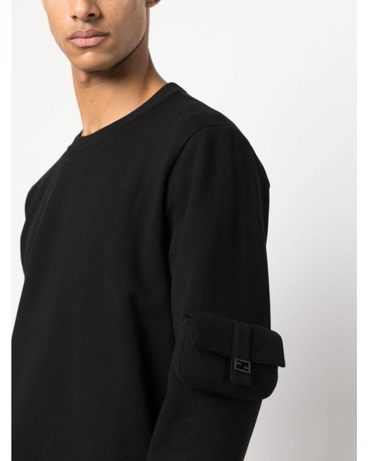 Fendi Black Long-sleeve Sweatshirt for men