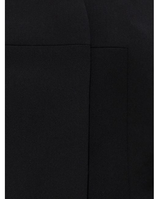 Entire studios Black Button-Fastening Double-Breasted Coat