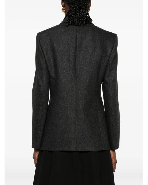 Giorgio Armani Black Single-Breasted Notched-Lapel Blazer