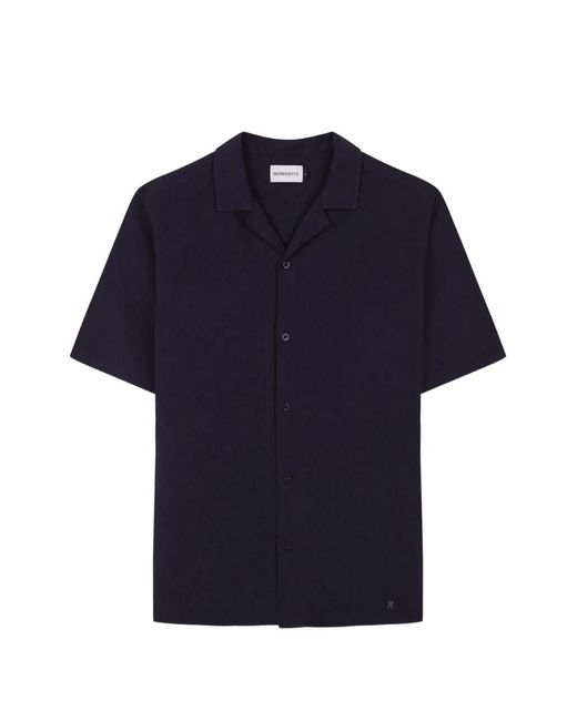 NOWADAYS Blue Short-Sleeve Shirt for men