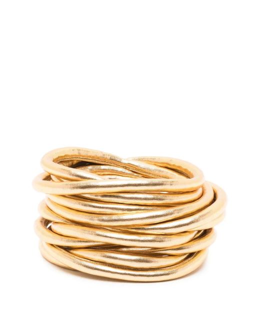 Maria Calderara Metallic Bracelet À Design Brillant