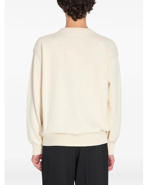 Roberto Collina White Crew-Neck Sweater for men