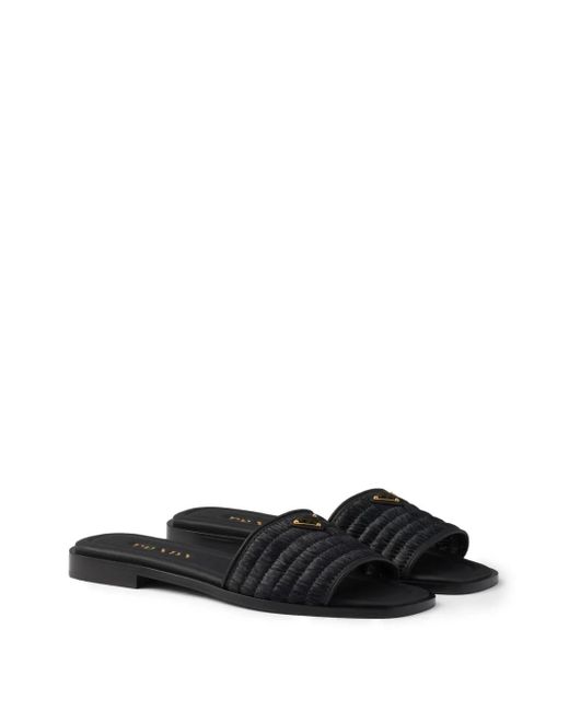 Prada Black Ciabatte