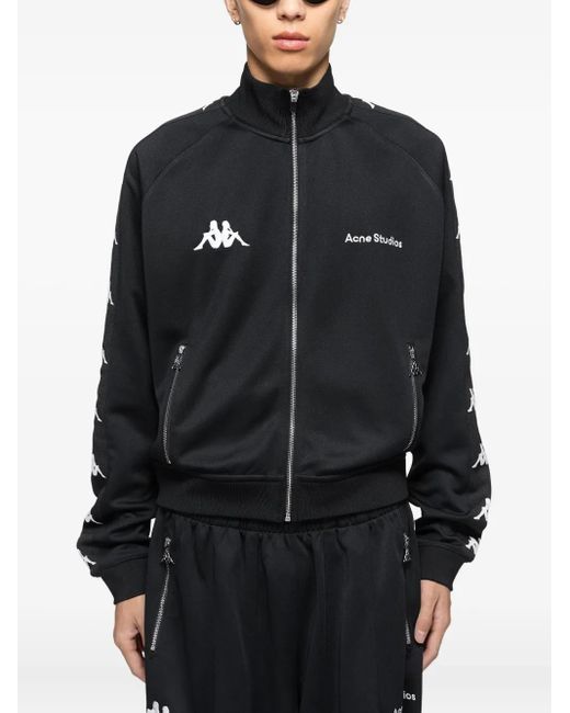 Acne Studios x Kappaジップアップジャケット M Acne Studios X Kappa Zip-Up Jacket in Black | Lyst