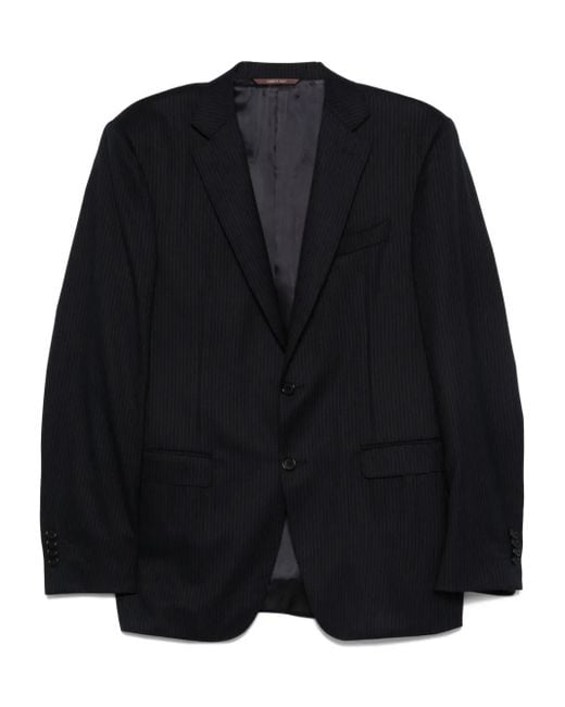 Canali Black Pinstripe Suit for men