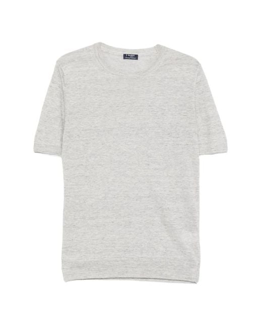 Barba Napoli White Short-Sleeve Crew-Neck T-Shirt for men