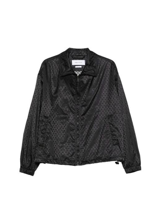 McQueen Black Skull Jacquard Jacket for men