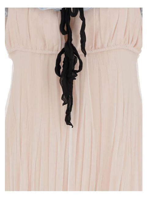 Jil Sander Natural Silk Mini Dress