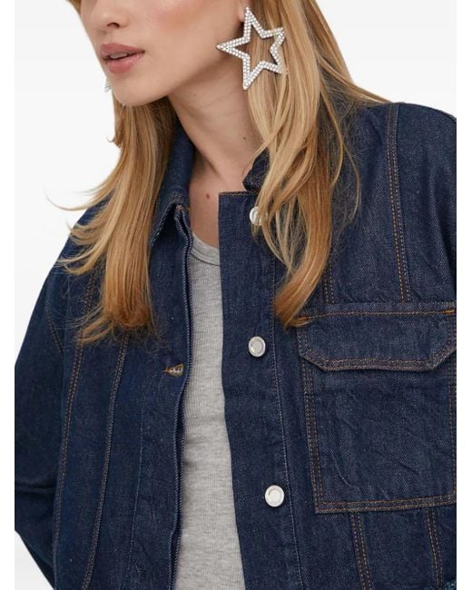 Stine Goya フレイドポケット ジャケット Blue