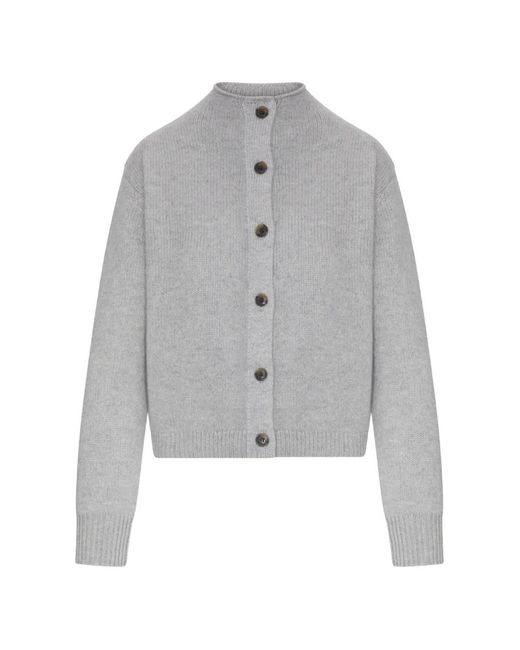 Lisa Yang Gray Button-Up Cardigan