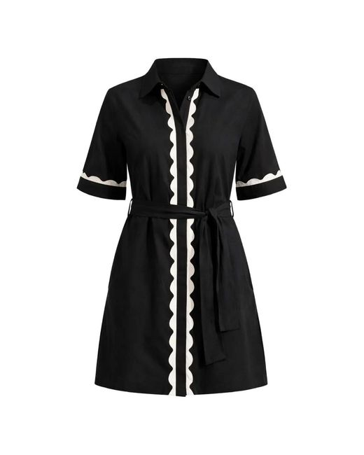 Seafolly Black Belted Mini Dress